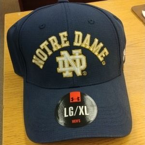 Notre Dame under armour men's fitted cap
